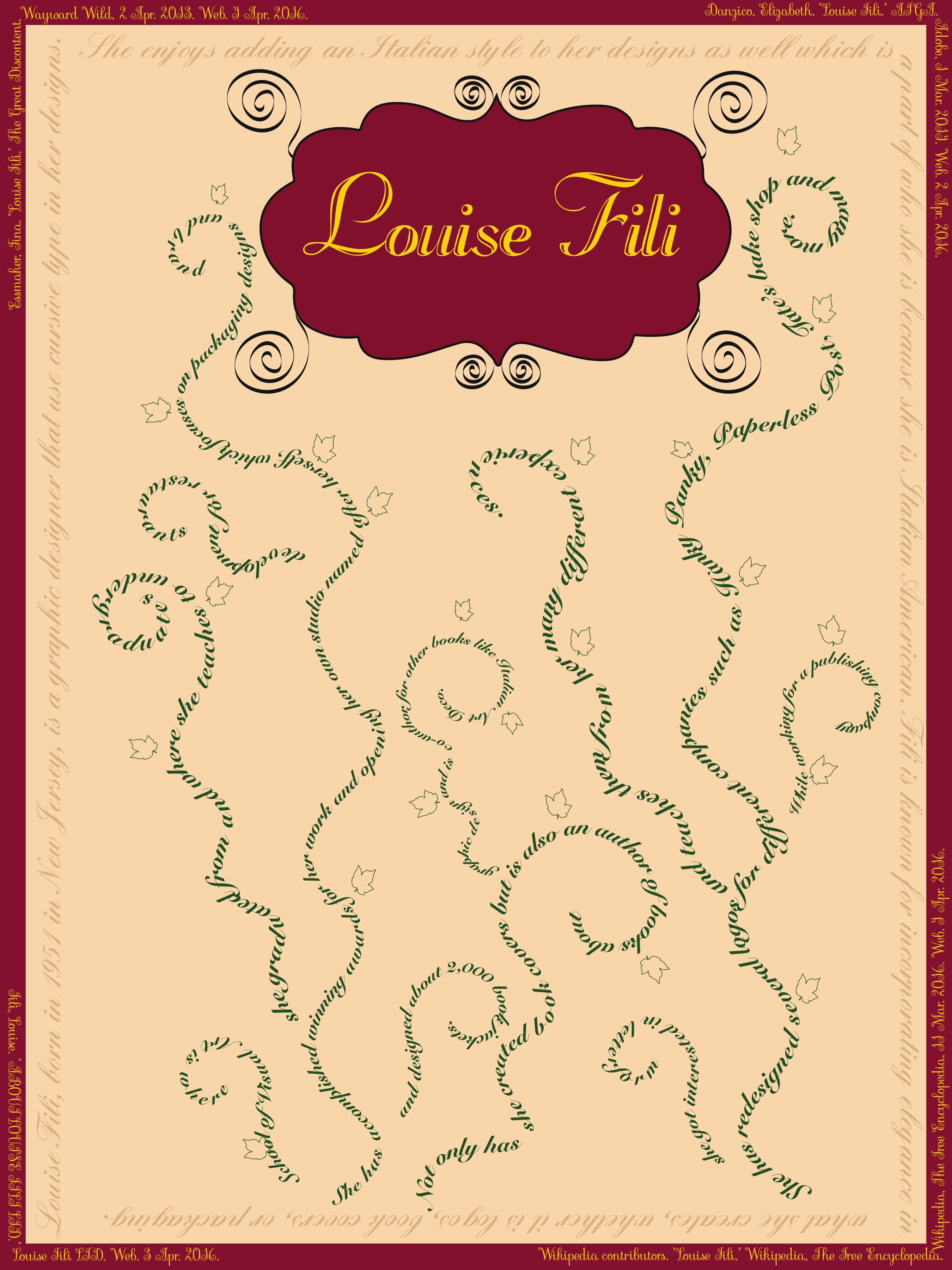 Louise Fili design poster