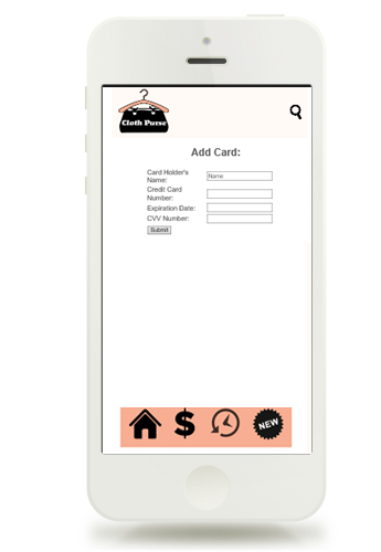 Mobile app card details