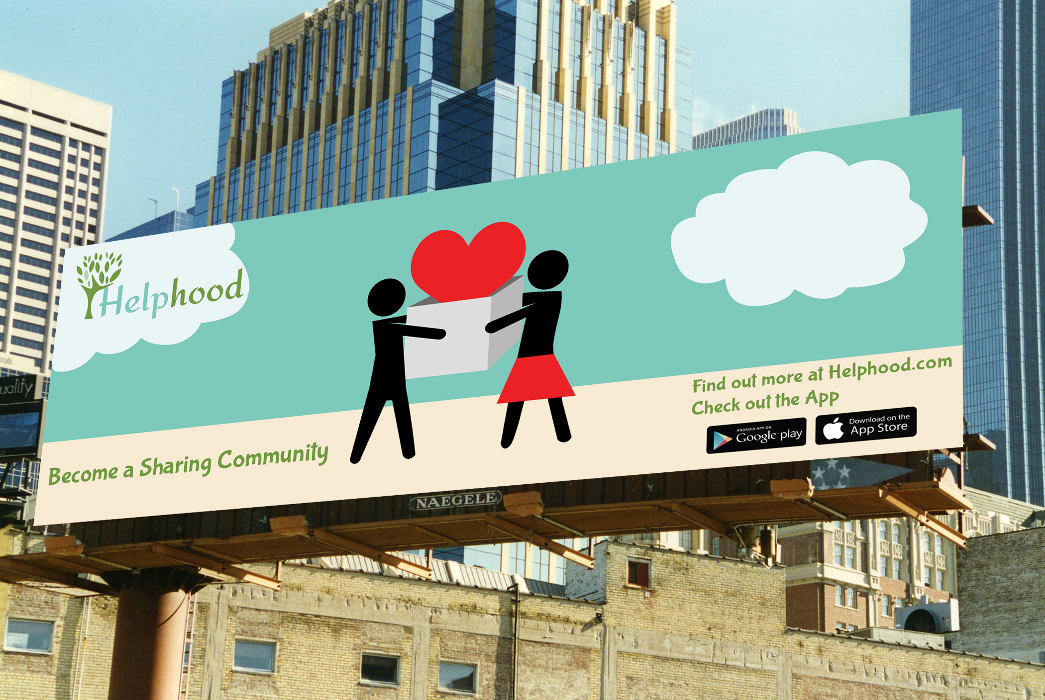 Helphood Billboard Ad