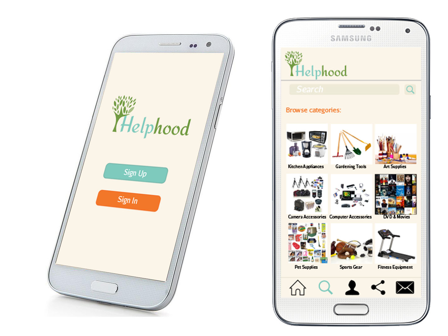 Mobile Phone App Mockup